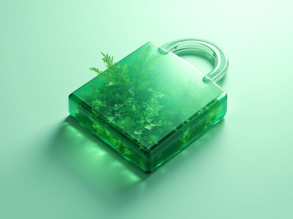 Symbolisme de protection des données et de confidentialité durable